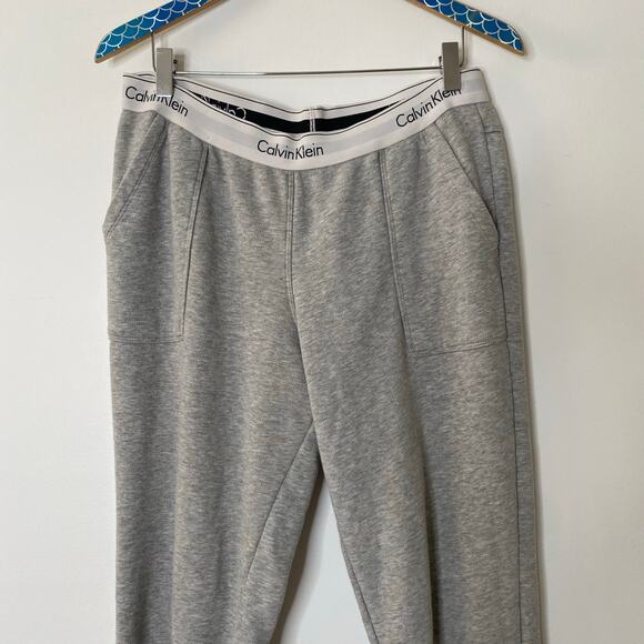 CALVIN KLEIN Sleepwear Modern Cotton Logo Waistband Joggers Gray Size Large - Picture 3 of 9